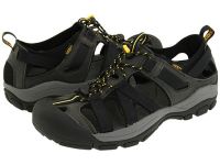 Latest Keen Sandals for Men - Owyhee - Black/Keen Yellow Online